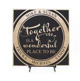Family Quote Sign - Together is a wonderful place to be - lasting-expressions-vinyl