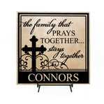 Family Prays Together Stays Together  Sign - lasting-expressions-vinyl