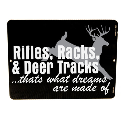 Deer Hunting Metal Sign Wall Decor - lasting-expressions-vinyl