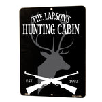 Hunting Cabin Decor Metal Sign - lasting-expressions-vinyl