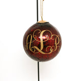 Ornament Monogram Christmas Ball, First Christmas Ornament Wedding Gift Personalized, Monogram Gift for Marriage, Housewarming Gift Couple - lasting-expressions-vinyl