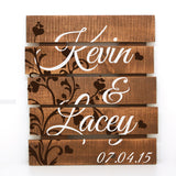 Wood Pallet Personalized Wedding Sign - lasting-expressions-vinyl