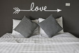Love Arrow Vinyl Decal, Extra Large Wall Art, Boho Bedroom Wall Decorations, Love Arrow Large Wall Stencil, Girls Bedroom Wall Stickers - lasting-expressions-vinyl