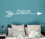 Dream Wall Decal, Dream Arrow for Wall, Baby Nursery Wall Decor - lasting-expressions-vinyl
