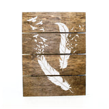 Feather and Bird Wood Pallet Sign - lasting-expressions-vinyl