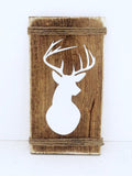 Boho Deer Head Wood Sign Decor - lasting-expressions-vinyl