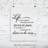 Life Quote Vector Digital Design Download - Ready to use Digital File, Vinyl Design Saying, Printable Quotes, home wall art - lasting-expressions-vinyl