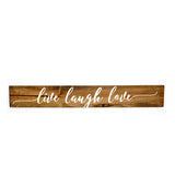 Live Laugh Love Wood Home Decor Sign, Wall Collage Wood Wall Sign, Mother's Day Gift for Her, Bedroom Wall Decor, Girlfriend Birthday Gift - lasting-expressions-vinyl