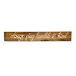 Wood Wall Hanging Sign, Humble Kind Quote Sign - lasting-expressions-vinyl