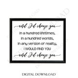 Valentines day quote, I'd choose you Quote Vector Digital Design Download File, Vector Design Download, Printable Quotes, ai svg pdf jpg - lasting-expressions-vinyl